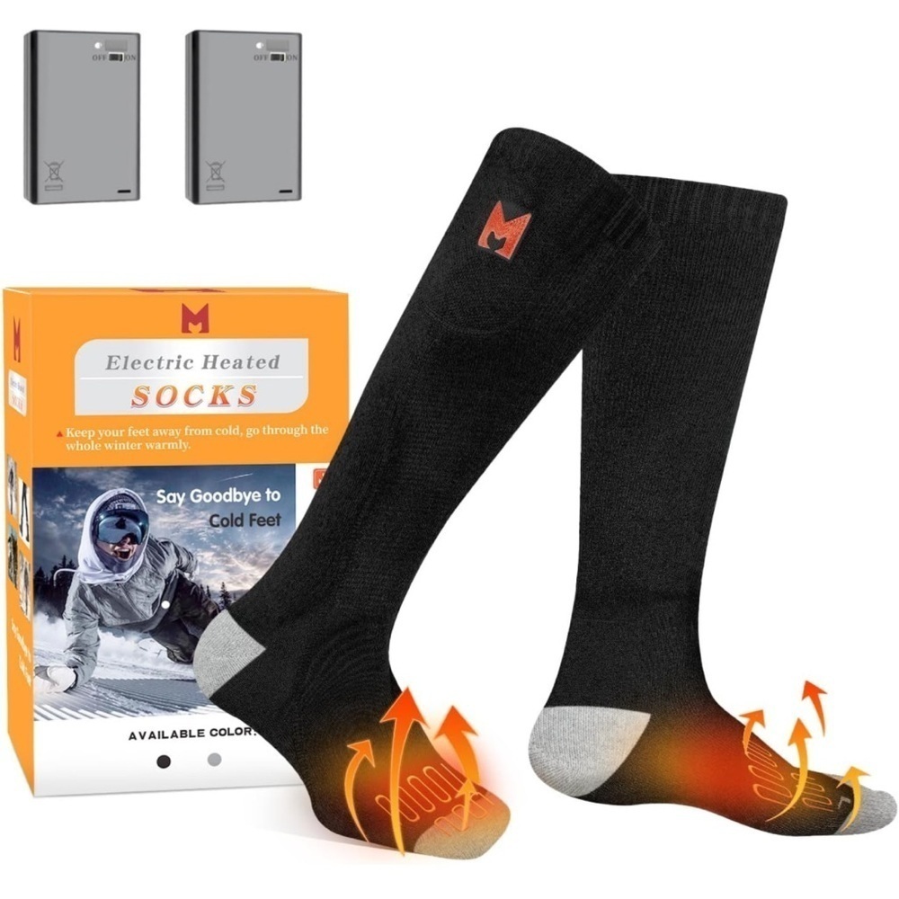 Heated Socks, Electric Heated Socks for Men Women, Battery Heated Socks